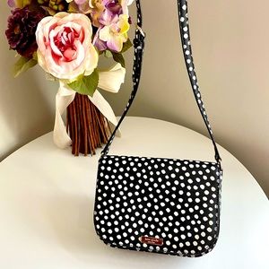 Kate Spade black and white polka dot crossbody bag